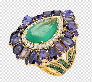 Emerald Ring Diamond color, Colored diamond ring transparent background PNG clipart