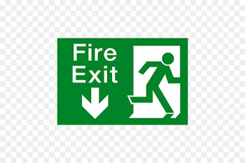Emergency exit Exit sign Safety Sticker Arrow - exit 