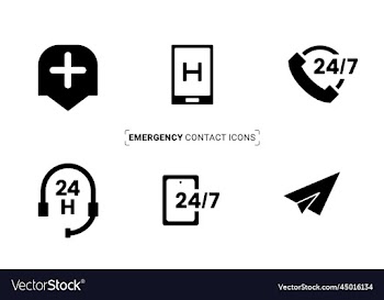 emergency medical contact icon