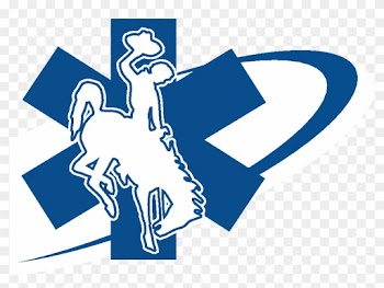 Emergency Medical Services Logo - Bucking Horse And Rider
