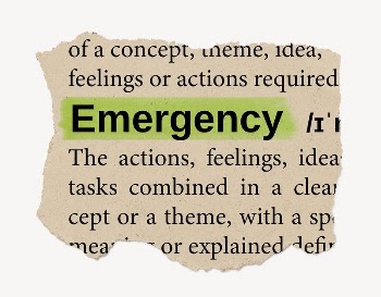 Emergency ripped dictionary, editable word | Free PSD - rawpixel