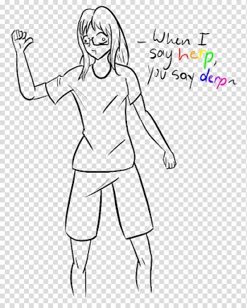 Emily Is a Herp Derp Batman. .:GIFT:. *Lineart* transparent background PNG clipart