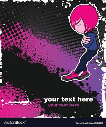 Emo kid vector image