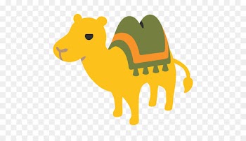 Emoji Bactrian camel Dromedary Hover Over Meaning - tanabata vector 