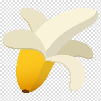 Emoji Banana Fruit Android Google, banana transparent background PNG clipart