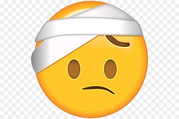 Emoji Bandage Emoticon Head Sticker - headache 