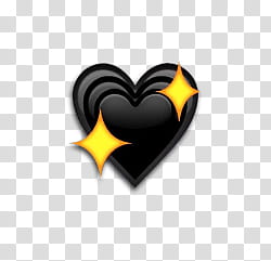 Emoji, black heart emoji transparent background PNG clipart