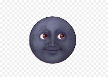 Emoji Black moon Emoticon - scarry 