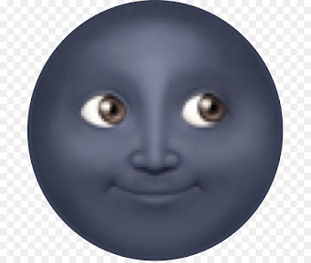 Emoji Black moon Lunar phase Full moon - Emoji 