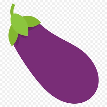 Emoji Blocks Eggplant Vegetable Food - eggplant 