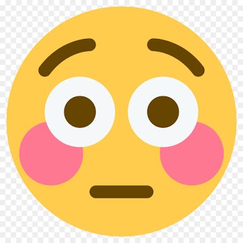 Emoji Blushing Flushing Face Sticker - blushing emoji 