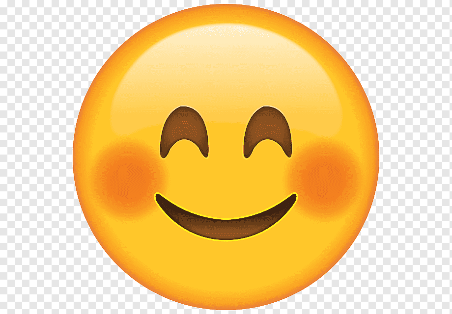 Emoji Blushing Smiley, Blushing Emoji HD, smile emoji illustration, face, sticker, emoticon png