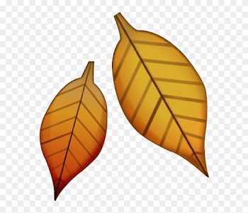 Emoji Clipart Leaf - Leaves Emoji Png
