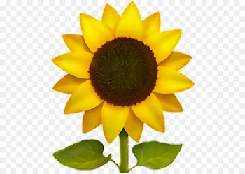 Emoji Common sunflower Sticker iPhone - Emoji 