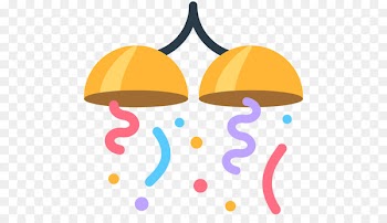 Emoji Confetti Party SMS Clip art - a celebration 
