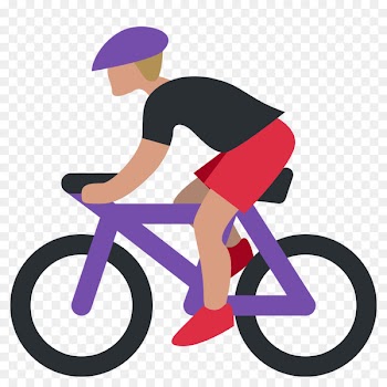 Emoji Cycling Bicycle SMS Bicyclist Mountain - bicycles 