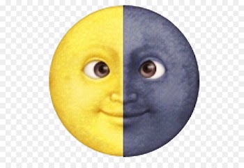 Emoji Dark moon Black moon - mid ad 