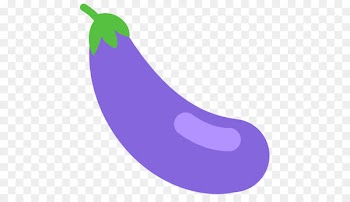 Emoji Eggplant Vegetable Food Text messaging - eggplant 