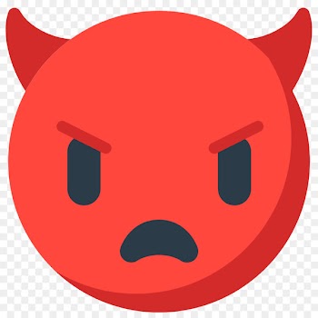 Emoji Emoticon Devil SMS Sticker - angry emoji 