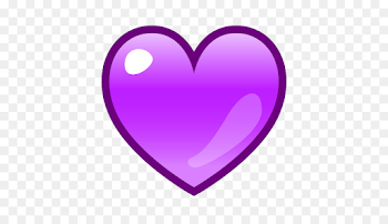 Emoji Emoticon Purple Heart SMS - purple heart png download - 512 ...