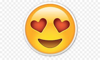 Emoji Emoticon Smiley Clip art - Love Hearts Eyes Emoji Png 