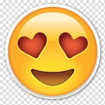 Emoji Emoticon Smiley , Love Hearts Eyes Emoji , emoji with heart eyes illustration transparent background PNG clipart