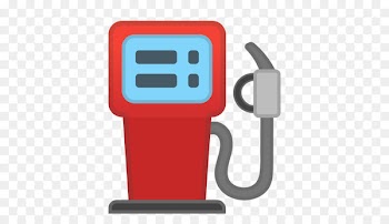 Emoji Fuel dispenser Gasoline Filling station - white gas 