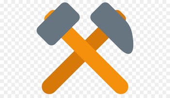 Emoji Hammer and pick Tool Image - emoji 