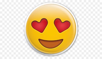 Emoji Heart Eye Sticker Smile - Emoji 