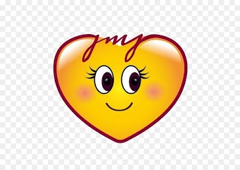Emoji Heart Smiley Sticker - Smile love 