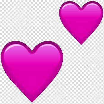 Emoji Heart Sticker , pink heart transparent background PNG clipart