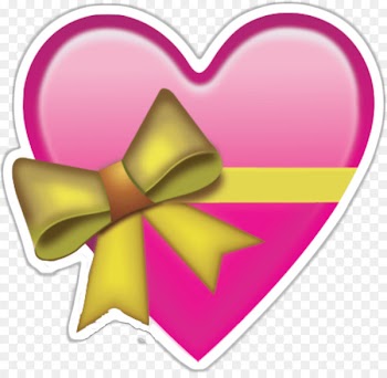 Emoji, Heart, Sticker, Pink PNG