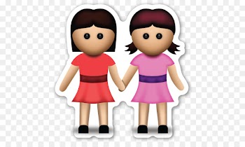 Emoji Holding hands Sticker Woman Zazzle - sister 