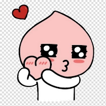 Emoji holding heart illustration, KakaoTalk Kakao Friends Sticker iPhone Emoticon, save your moon's face transparent background PNG clipart