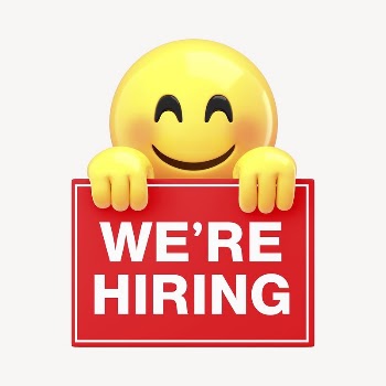 Emoji holding hiring sign mockup | Free PSD Mockup - rawpixel