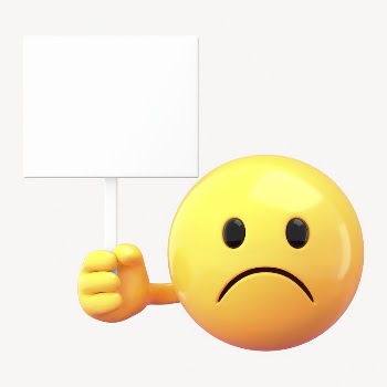 Emoji holding sign mockup, 3D | Free PSD Mockup - rawpixel
