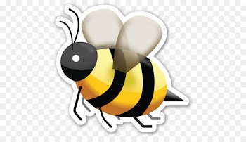 Emoji Honey bee Sticker Lemonade - Emoji 