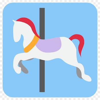 Emoji Horse Text messaging SMS Sticker - Carousel 