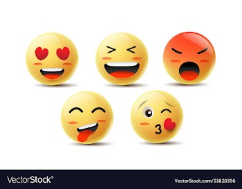 emoji icon design with smile angry happy