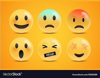emoji icon design with smile angry happy