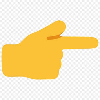 Emoji Index finger Gesture - hand emoji 