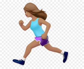 Emoji iOS 10 The Female Runner Running - runner 