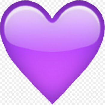 Emoji iPhone Purple Heart - heart emoji 