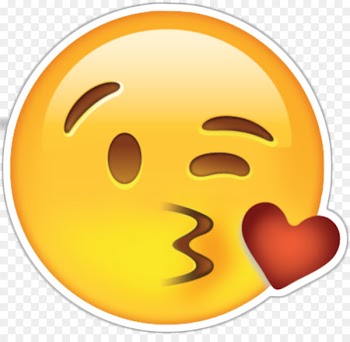 Emoji Kiss Heart Emoticon Sticker - kiss 