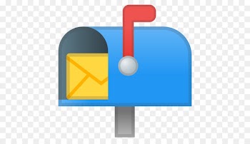 Emoji, Letter Box, Post Box, Line, Electric Blue PNG