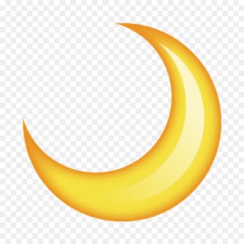 Emoji, Moon, Smiley, Yellow, Crescent PNG