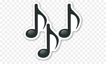 Emoji Musical note Sticker - emotions whatsapp 