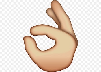 Emoji OK Sign - Hand Emoji PNG Image 