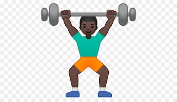 Emoji Olympic weightlifting Weight training Emoticon - fitness ads 