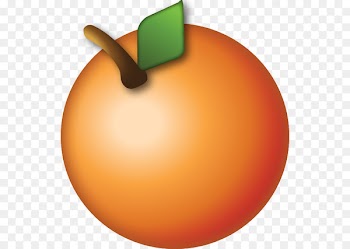 Emoji Orange Sticker Fruit Smiley - tropical fruit 
